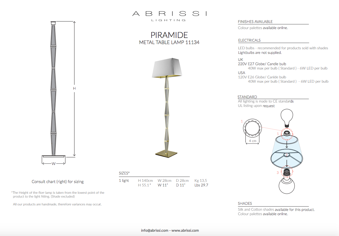 PIRAMIDE FLOOR LAMP