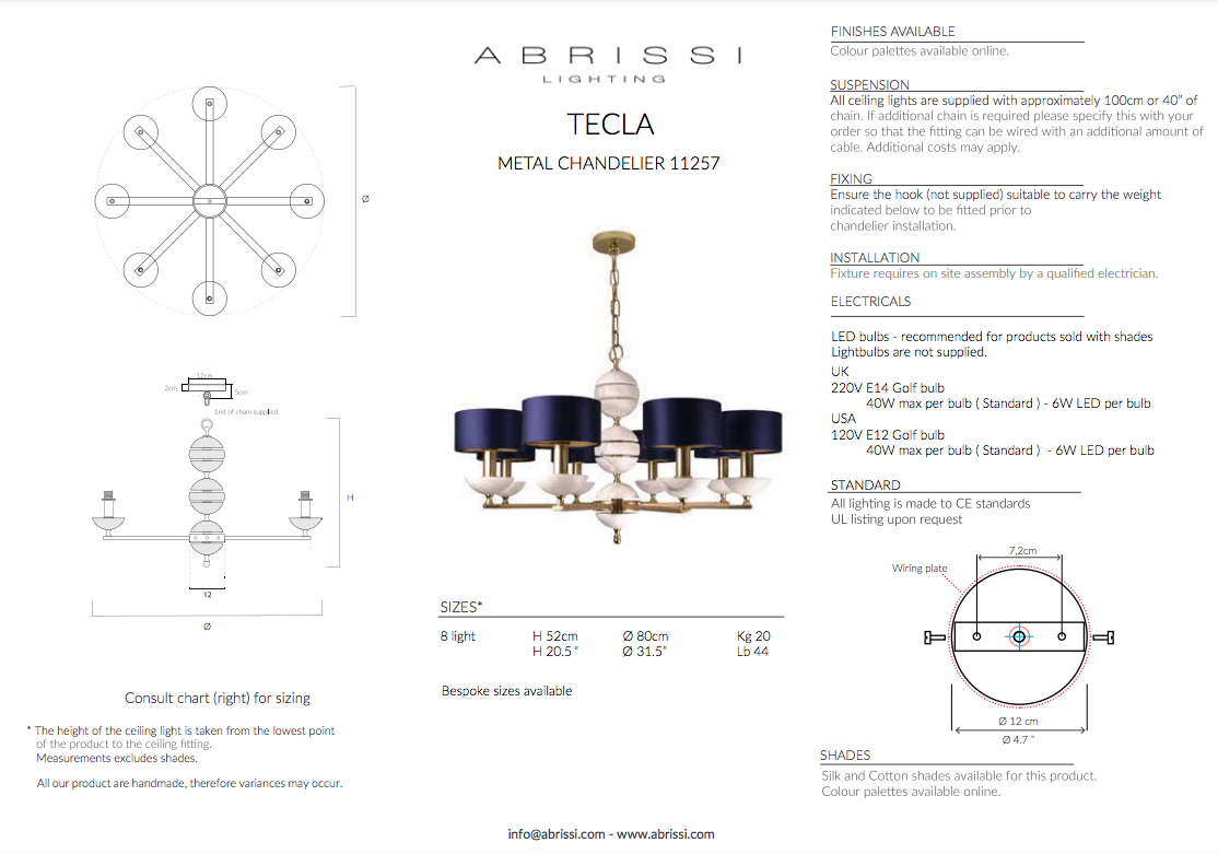 TECLA CHANDELIER