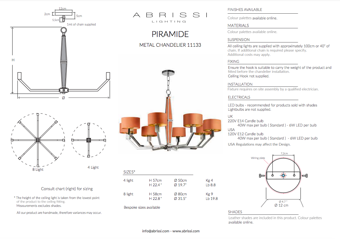 PIRAMIDE CHANDELIER