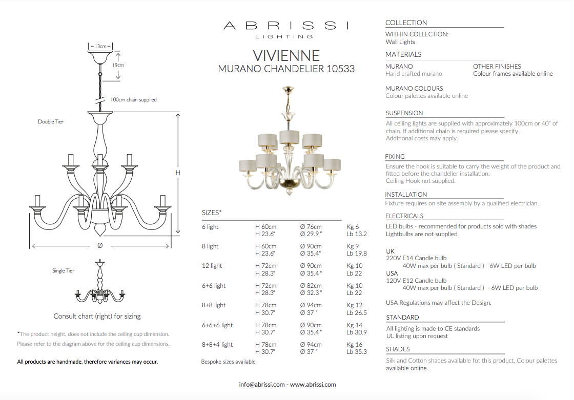 VIVIENNE CHANDELIER 2 LEVEL