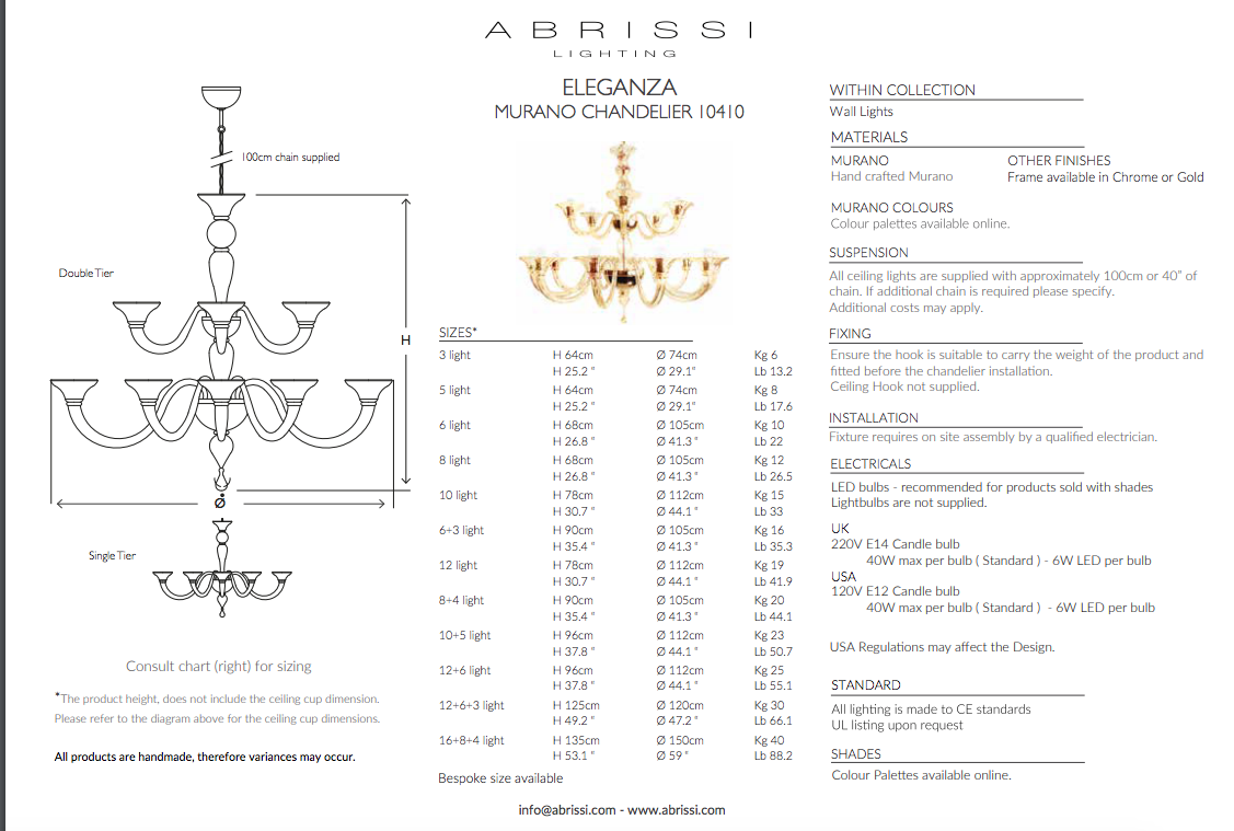 ELEGANZA CHANDELIER