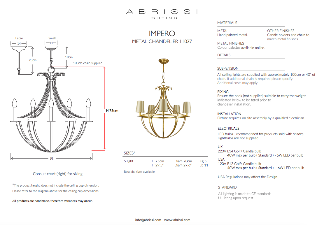 IMPERO CHANDELIER