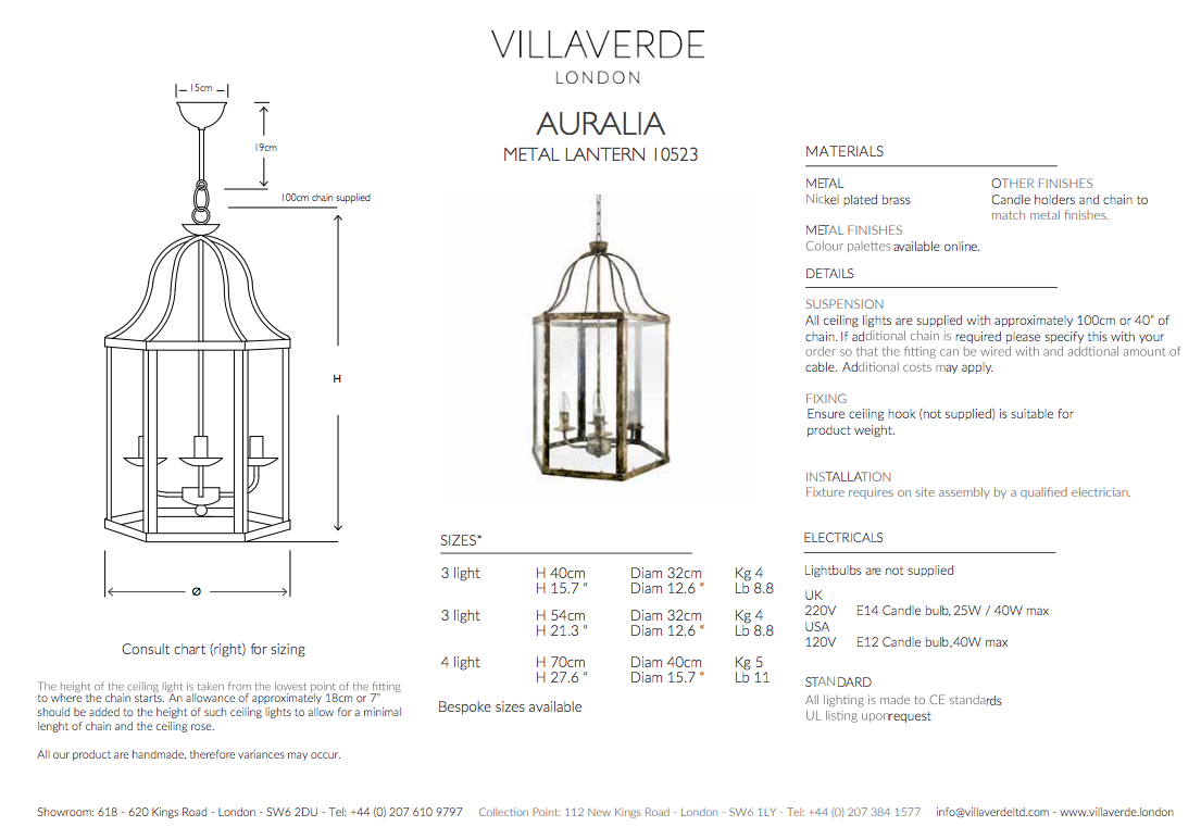 AURALIA LANTERN