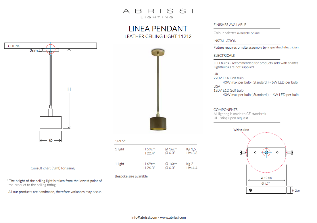 LINEA PENDANT