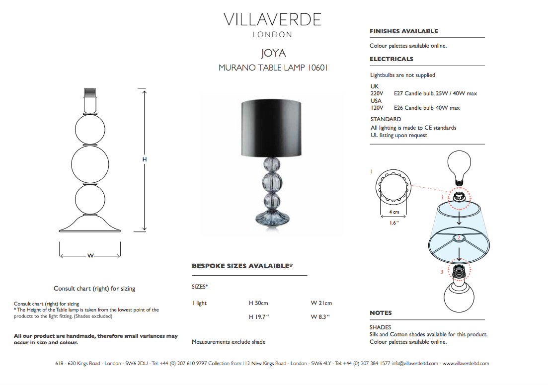 JOYA TABLE LAMP