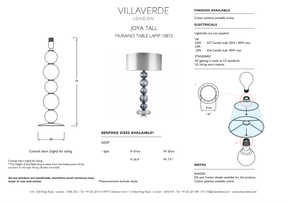 JOYA TALL TABLE LAMP