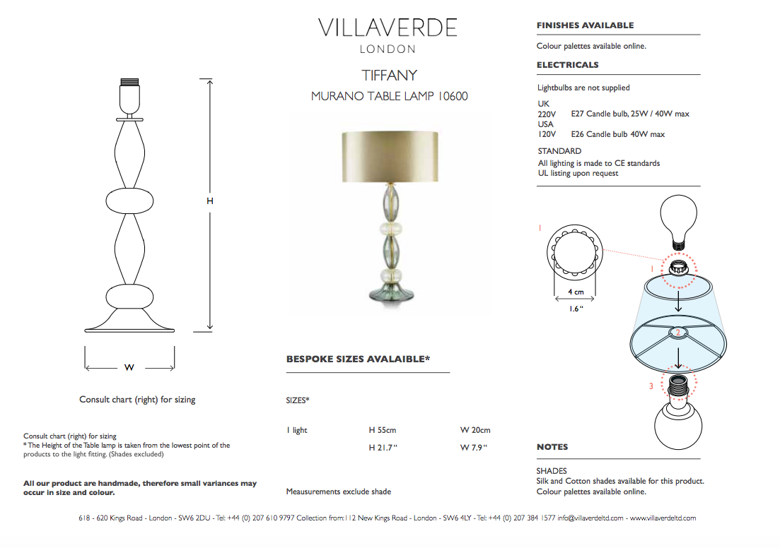 TIFFANY TABLE LAMP