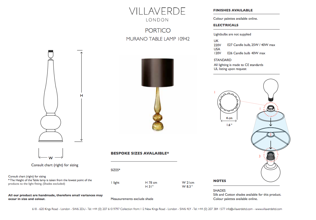 PORTICO TABLE LAMP