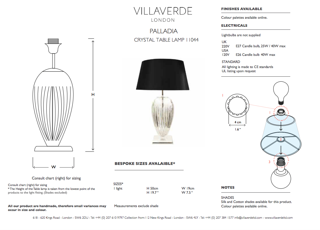 PALLADIA TABLE LAMP