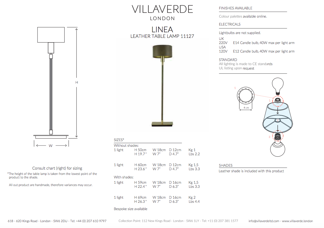 LINEA TABLE LAMP
