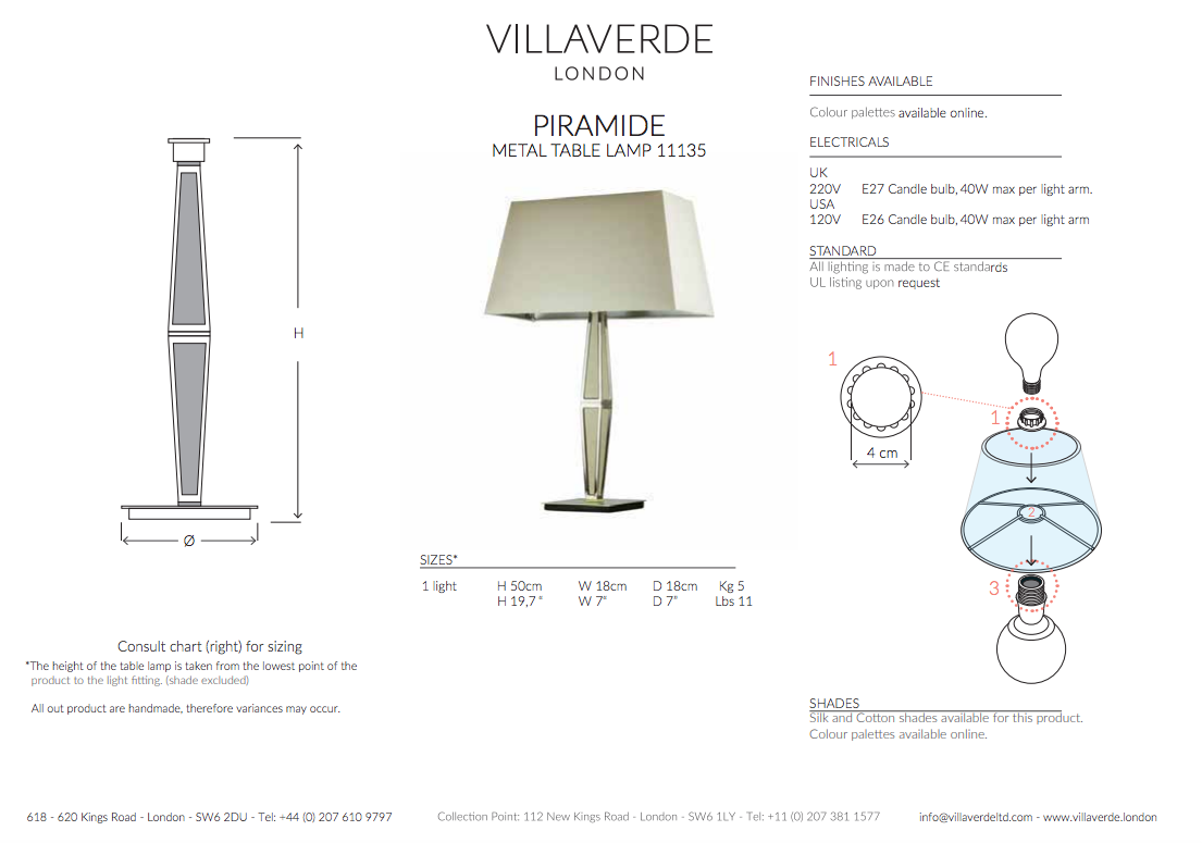 PIRAMIDE TABLE LAMP
