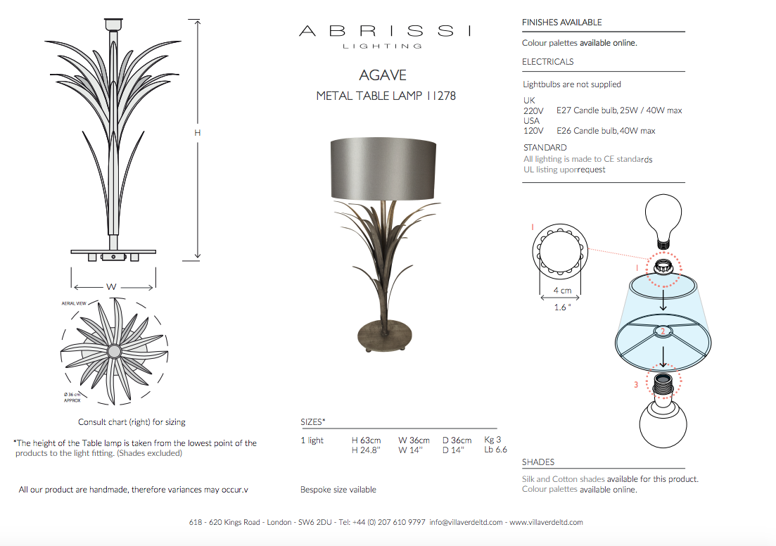 AGAVE TABLE LAMP