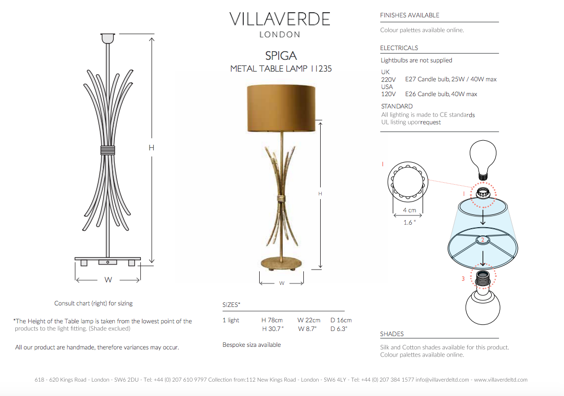 SPIGA TABLE LAMP