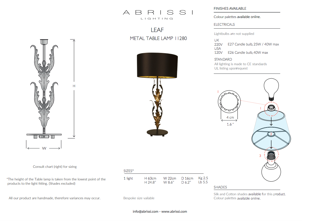 LEAF TABLE LAMP