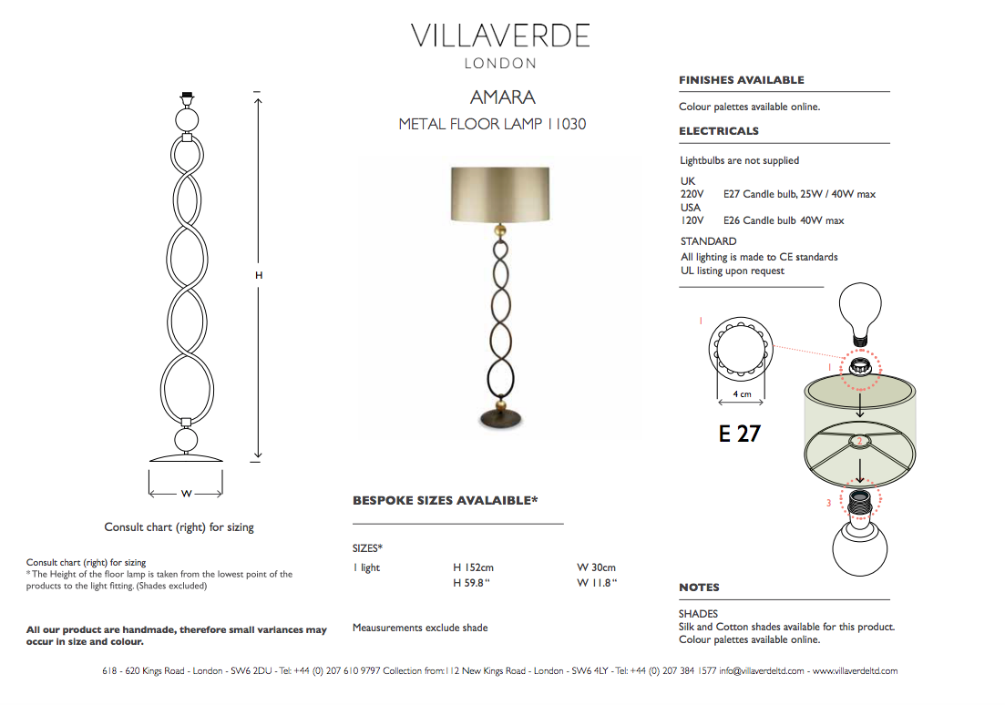 AMARA CONTEMPORARY FLOOR LAMP