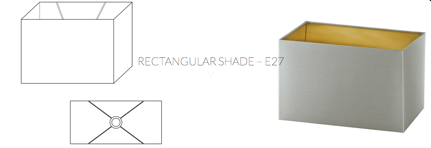 RECTANGULAR SHADE E27