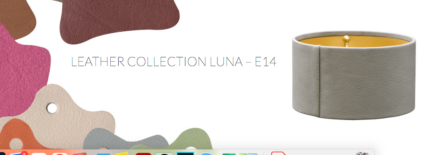 LEATHER LUNA SHADE – E14