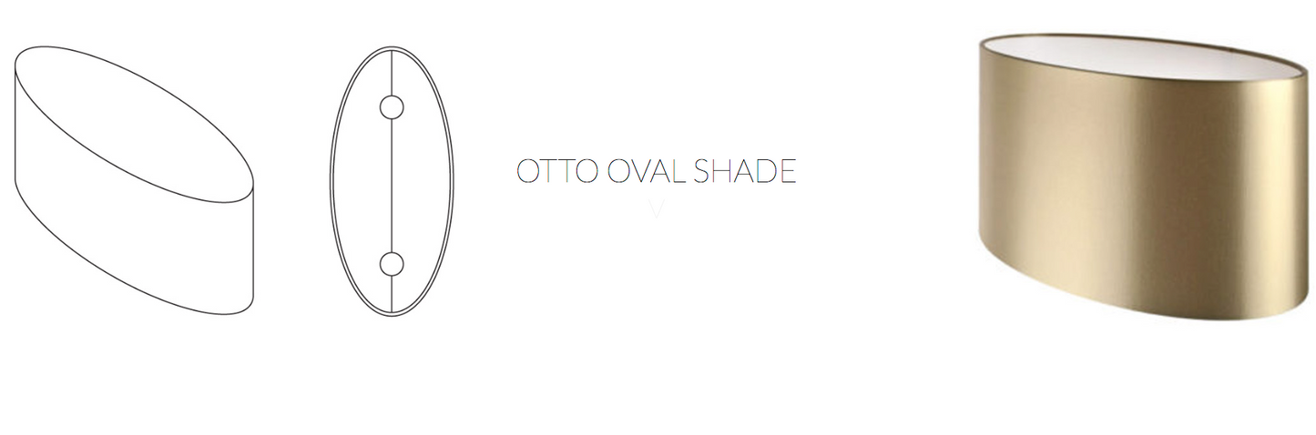 OTTO OVAL SHADE– 2 X E14