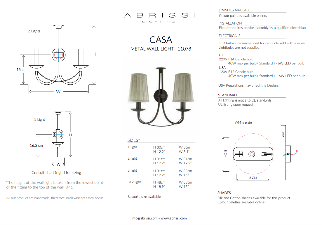 CASA WALL LIGHT