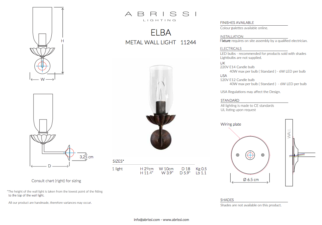 ELBA WALL LIGHT