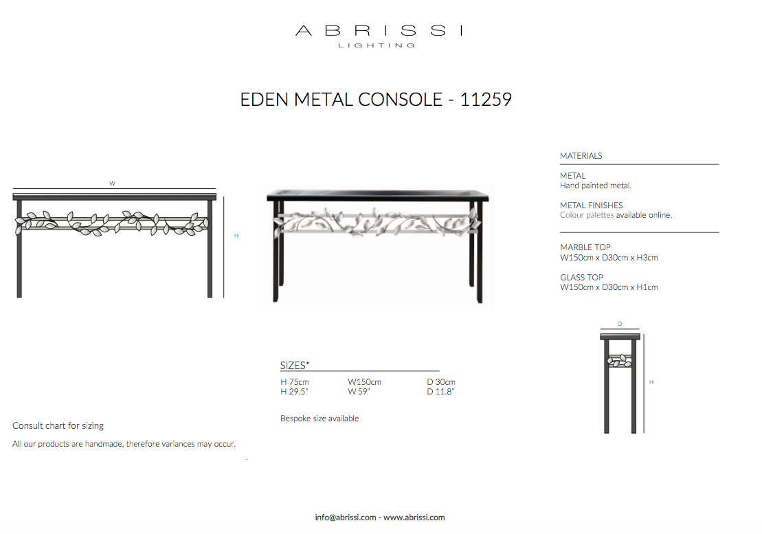 EDEN CONSOLE TABLE
