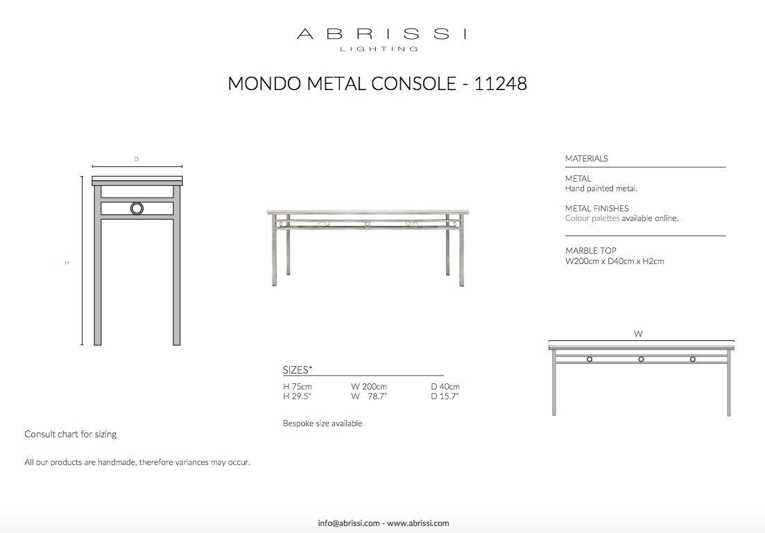 MONDO CONSOLE TABLE