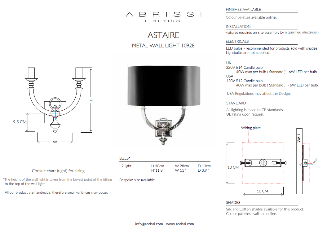 ASTAIRE WALL LIGHT