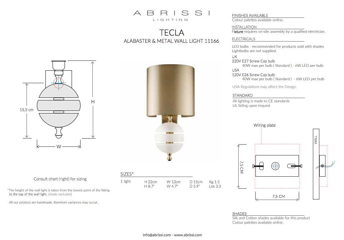 TECLA WALL LIGHT