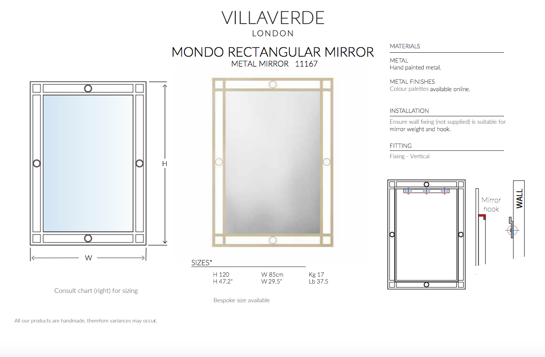 MONDO RECTANGULAR MIRROR