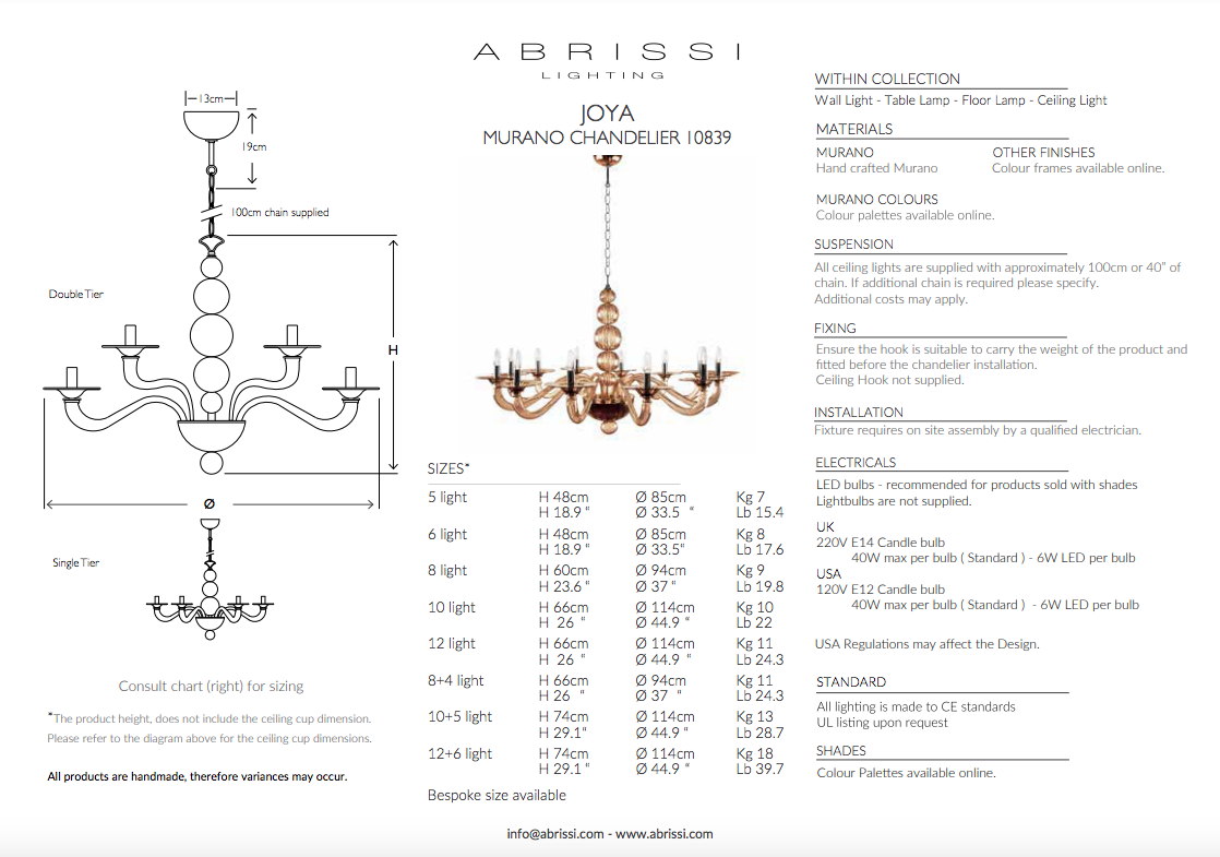 JOYA CHANDELIER