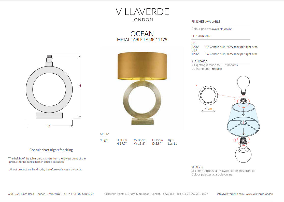 OCEAN Table lamp