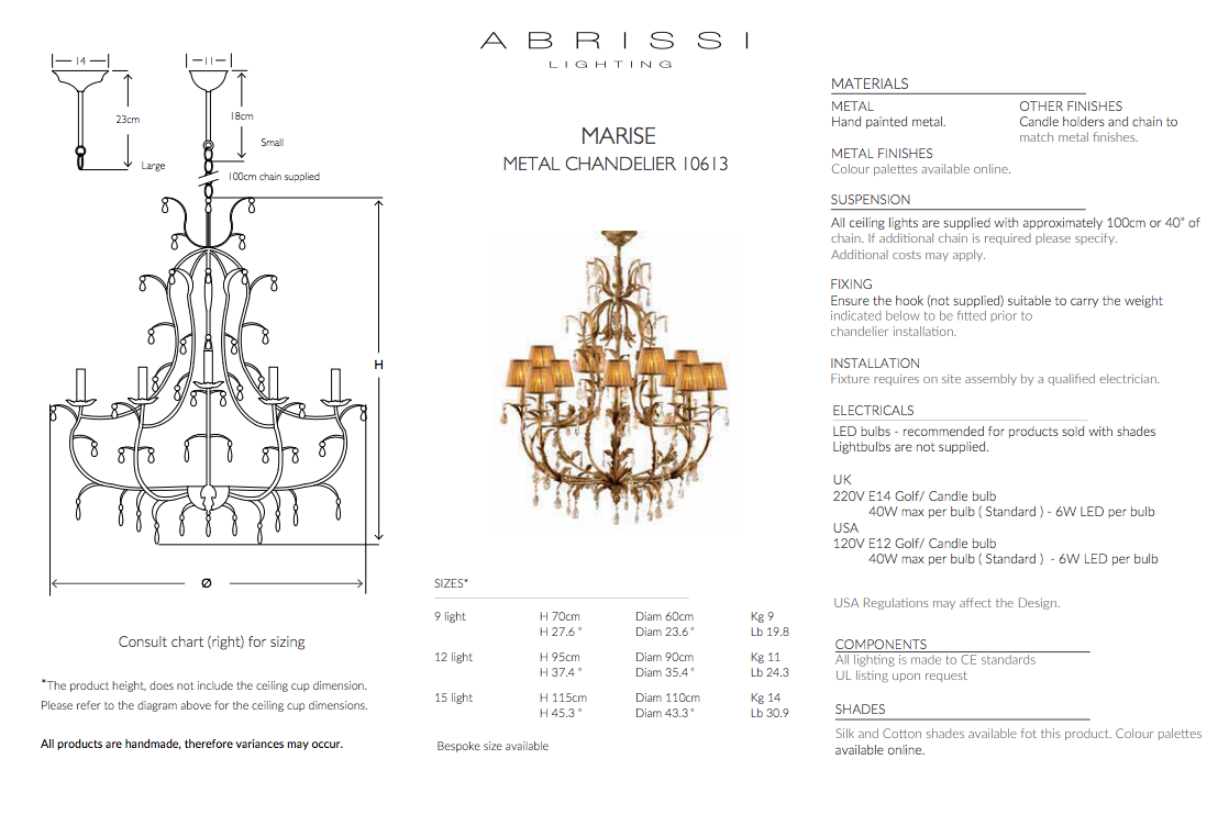 MARISE CHANDELIER