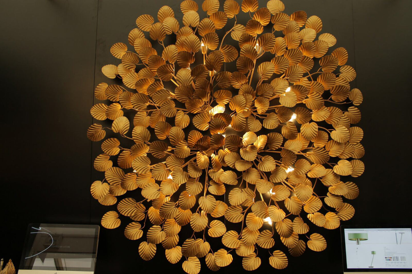 LILY CONTEMPORARY ROUND WALL LIGHT