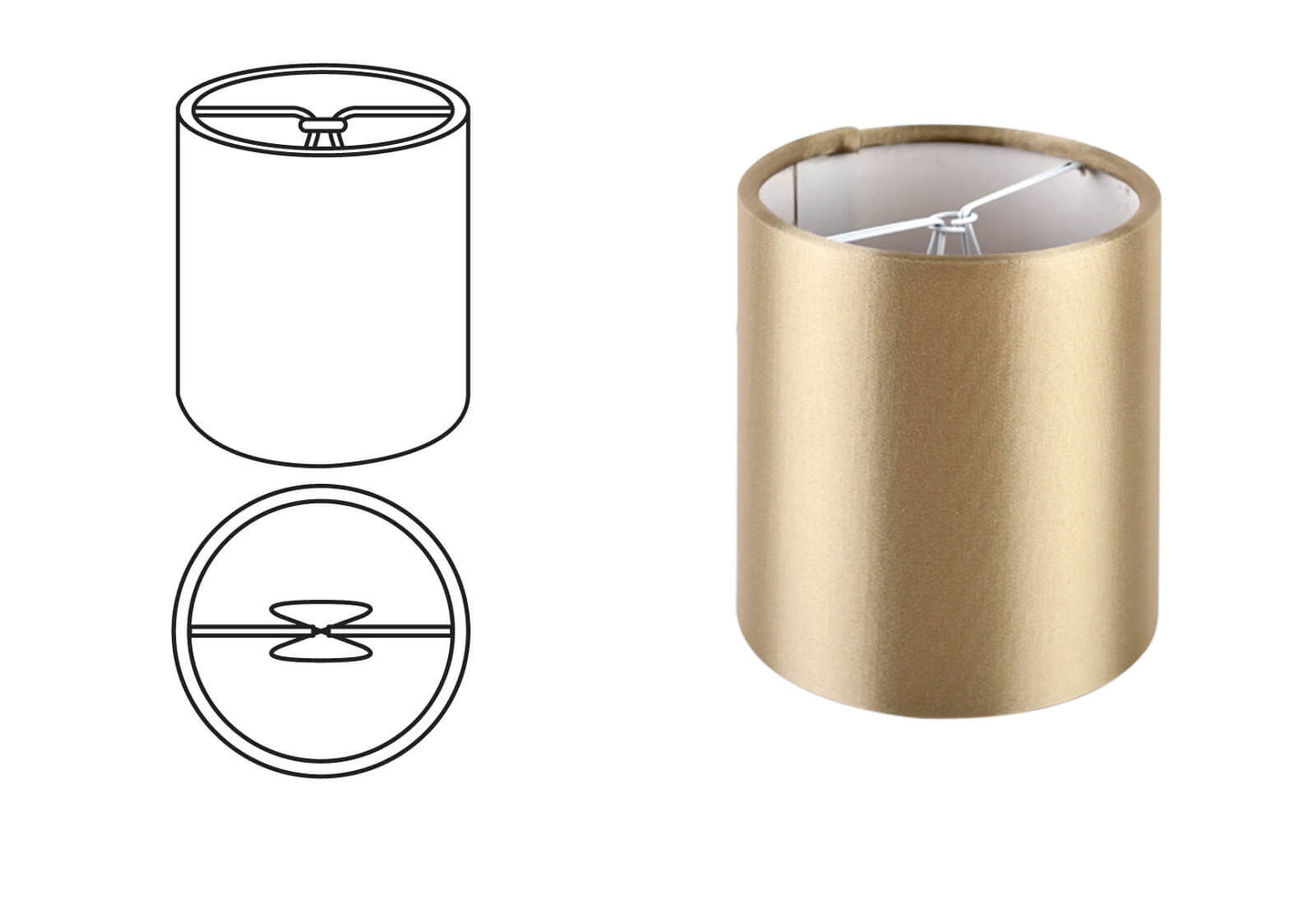 DRUM CLIP ON SHADE - CLIP ON