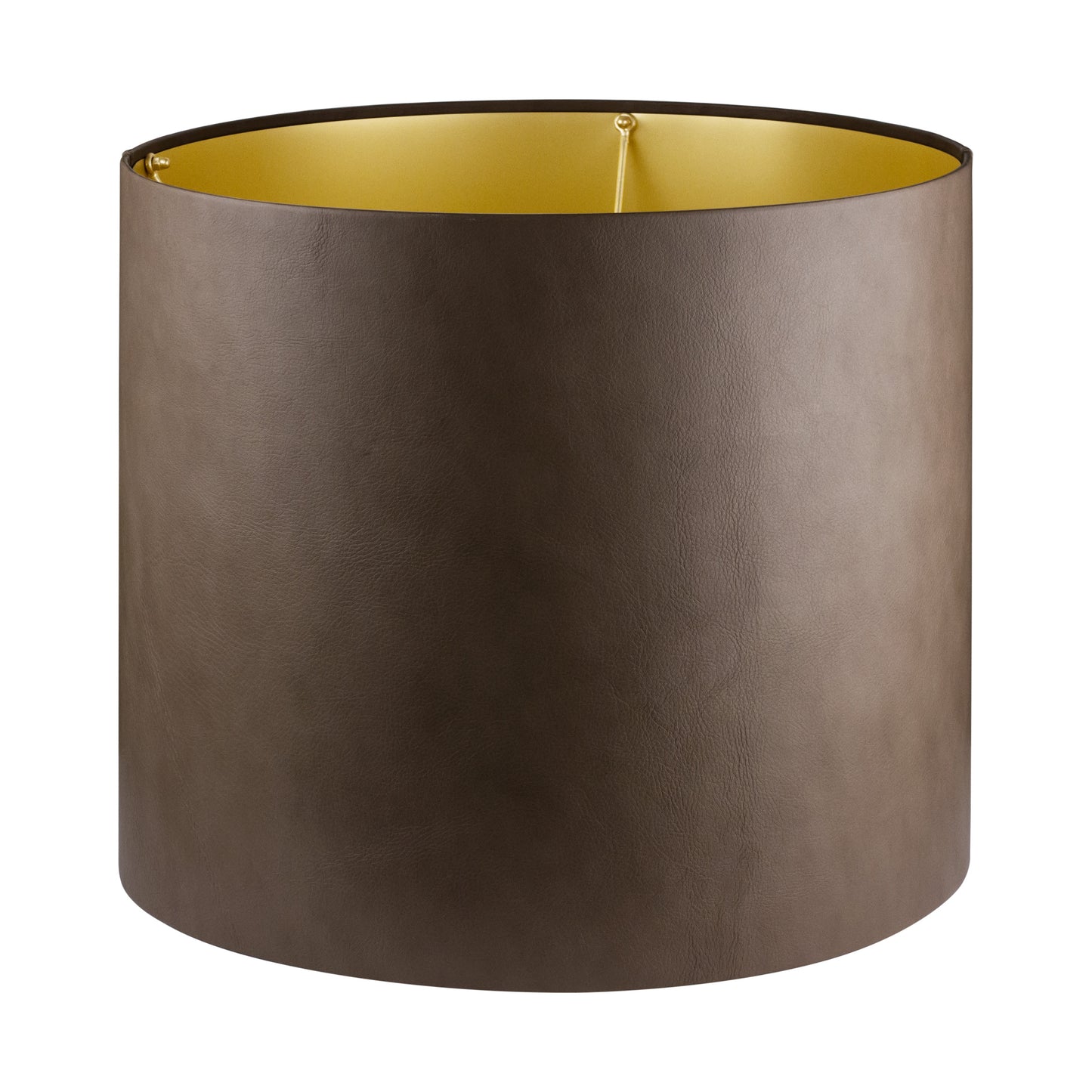 LEATHER TALL DRUM SHADE– E27