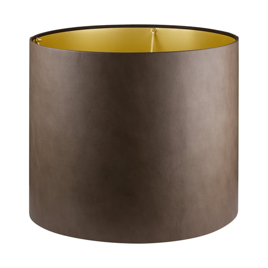 LEATHER TALL DRUM SHADE– E27