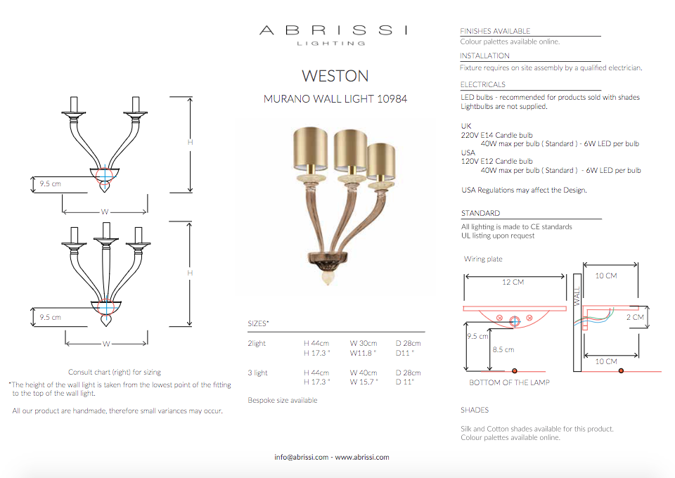 WESTON WALL LIGHT